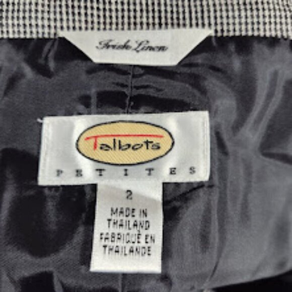 Vintage Talbots Petite Irish Linen Buttoned Down Short Sleeved Dress Women's 2P - Picture 7 of 8